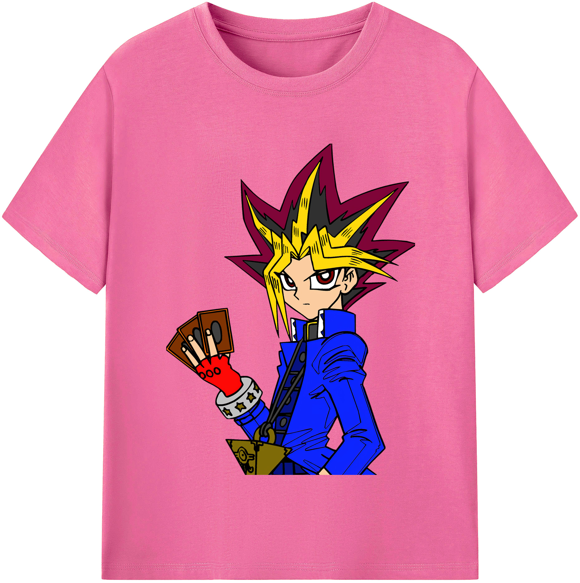 （画像用） 遊☆戯☆王 Yu-Gi-Oh! レディースカジュアルプリントTシャツ（綿100％）